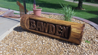 Chainsaw Carved Name Bench - Dave Schaeffer
SOLD