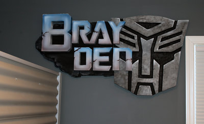 Styrofoam Transformers Logo with Brayden - Dave Schaeffer
